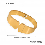 &Scaron;ikk stiil Elegantne mood pendeldamine Lihtsad isikup&auml;rastatud ehted Geomeetriline l&auml;ikiv disain Titaanist terasest kullatud laia versiooniga k&auml;ev&otilde;ru