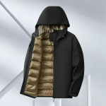 Cozy Up Meeste veekindlad Trench-mantlid Voodriga tuulejope M valge