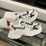 Dad Shoes Lastekevad ja Suvi Uued V&otilde;rkhingavad Paksude Tallad K&otilde;rgust Lisavad Nahast Vabaaja Spordijalatsid Naistele 40 gray