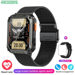 SACOSDING uus s&otilde;jav&auml;eline Bluetooth-k&otilde;ne nutikell meeste 2,01-tolline sporditreeningu k&auml;ev&otilde;ru veekindel h&auml;&auml;leassistent meestele Bluetooth Call watch