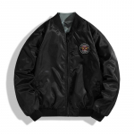 P&ouml;&ouml;ratav Bomber-jakk s&uuml;gis- ja talvepuuvillane mantel Meeste tikitud lennu&uuml;likond, suur t&ouml;&ouml;riietus, pesapallivorm L