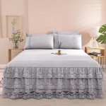 Kahekohaline pitsiline seelik, colcha de cama queen, Plant tr&uuml;kitud voodikate &uuml;he-/queen-/king-size voodilina(Padjap&uuml;&uuml;r vaja tellida) 1pc 150cmx200cm