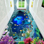 3D Corridor Runner Pikad vaibad esiku elutoa kaunistamiseks Kodu Libisemisvastane p&otilde;randamatt Moder Hotel Trepi vahek&auml;igu ala vaip W120*H200CM