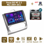 Android Carplay Auto Raadio Ford Focus EXI MT 2 3 Mk2 Mk3 2004-2011 Multimeediapleier Peaseade Stereo GPS Navigatsioon BT WIFI 4+64GB 1+16GB,AT h&otilde;be