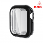 Pehme TPU &uuml;mbris Apple'i kellade seeria 10 jaoks, t&auml;issuunalise kaitsega nutikella kaitseraua seeria C1H9 jaoks black-46mm