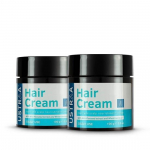 USTRAA Hair Cream for Men - 2 x 100g - For Daily Use with Light Hold- Style & nourishment | Wheat Germ Oil | Wild Flax Seed Extracts