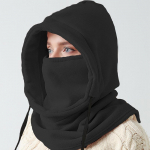 Uus moodne soe m&uuml;ts talve meeste naiste m&uuml;ts veekindel termopolaar fliis Balaclava m&uuml;ts kapuutsiga kaela soojendaja matka rattam&uuml;ts must