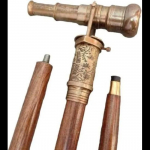 Teleskoopkompass Peidetud &Uuml;laosas Puidust Jalutuskepid