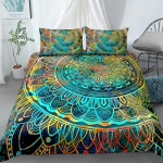 Mandala Voodipesukomplekt Tekikott Boheemlaslikud Voodikatted Voodikomplektid Pol&uuml;ester Tekikott King Queen Full Double Twin Tepitud Katte 70x133cm 2pcs