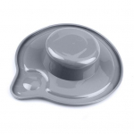 Kallutatud pea KitchenAidi kaane tihenduskaane mikseri K5GB 5-kvartise klaaskausi jaoks hall
