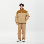 Meeste p&uuml;stkraega tepitud jakk Meeste paaritepitud jakk Korea versioon Trendikas lai tepitud jakk S&uuml;gis ja talv 4XL khaki
