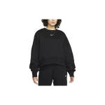Nike Naiste Phoenix Fliis &Uuml;legabariidiline &Uuml;mmarguse Kaelusega Dressipluus Must/Valge Naiste Streetwear DQ5761-010 S beige