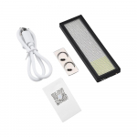 1 tk Bluetoothi ​​​​LED-digim&auml;rk S&uuml;mboli Business DIY programmeeritav keriv teadetetahvel Laetav LED-kuvanimem&auml;rk Black