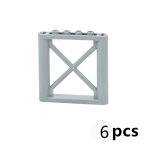 6 TK MOC Ehitusklots 6x6 Nuppu Tugiraam 6 Tk Seinakolon Seinalaud Tellis &Otilde;ppem&auml;nguasjad Osakesed &Uuml;hilduvad 64448