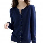 Naiste kampsun Moodne tiheda kaelusega n&ouml;&ouml;biga suletav kardigan Pehme mugav kootud kampsun igap&auml;evaseks kandmiseks S sinine