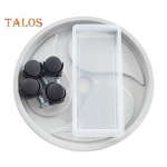 Ratastega taimekast Raskeveokite istutusaluse ja eemaldatava drenaažialusega Rullitav istutuspoti alus siseruumide v&auml;litaimede r&otilde;dule S Round