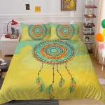 Unen&auml;op&uuml;&uuml;dja Tekikoti Komplekt King Suurus Roosa Boho Unen&auml;op&uuml;&uuml;dja Voodipesukomplekt Lastele Teismelistele Mikrokiust Boheemlaslik Sulgedega Tekikott 150x200cm 3pcs
