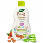 Dabur Baby Lotion: pH 5.5 Balanced for baby skin | No Harmful Chemicals | Contains Aloe Vera, Licorice and Almonds | Dermatologically Tested- 200 ml