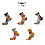 5 paarispaki meeste sokid, puuvillased vabaaja v&auml;rvilised ruudukujulised Happy Socks &auml;rikleit sokid meestele, suurus 38-45 EUR38-45