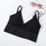 Naiste Tank Crop Top &Otilde;mblusteta &Otilde;mblusteta Deep V Camisole Aluspesu Exposure Tube Top Eemaldatav Tube One Size