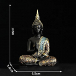 Suur Buddha kuju Salap&auml;rane akvaariumi kaunistus Mini budismi kujukeste kirjutuslaua kujundus Ornament k&auml;sitsi maalitud skulptuur liivakivi