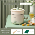 Mini elektripliit: Mittekleepuv pott &uuml;hiselamus k&uuml;psetamiseks, praadimiseks ja nuudliteks &ndash; &uuml;hildub &Uuml;hendkuningriigi ja EL-i standarditega. mechanical single pot + steamer, 220V UK roheline