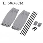 2tk Universaalne auto p&auml;ikesevari k&uuml;ljeakna kardin Automaatne kokkupandav UV-kaitse, must puhtast riidest p&auml;ikesesirmi rulood, mis katavad auto stiili