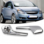 1 paar alumiiniumkattega plastikust roostevaba siseukse k&auml;epidet 13297813 13297179 136041 Opel Corsa D 2006-2014 jaoks CHINA
