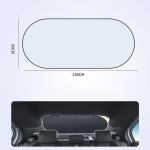 SEAMETAL auto p&auml;ikesevari UV-kaitse Kokkupandav auto tagaakna p&auml;ikesevari Universaalne autoakna visiir iminappadega 1PC for rear windshield must/h&otilde;be