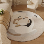 Ringikujuline elutoa vaip Hiina stiilis paks diivan diivanilaua matt Magamistoa voodi k&otilde;rval pehme p&otilde;randamatt 120 x120cm