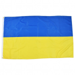 Ukraina lipp Pol&uuml;ester Pongee Vivid Color UV-pleekimiskindel digitaalne tr&uuml;kkimine Ukraina lipp