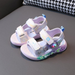 Beebi heledad sandaalid 1&ndash;6-aastased pehme p&otilde;hjaga multifilmid lastejalatsid poistele ja t&uuml;drukutele Baotou rannajalatsid V&auml;ikelaste kingad T&uuml;drukute sandaalid Kingad Beebi t&uuml;drukute kingad 22