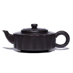260ml elegantne Yixingi lilla savist teekann, kuulsa meistri k&auml;sitsi valmistatud Ruyi ringikujuline pott, toores maagist mustast mudast teekann, Zisha teekomplekt, k&auml;sit&ouml;&ouml;kingitus