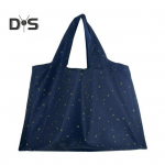 Reusable Shopping Bag with Unique Patterns Foldable Portable Large Capacity Waterproof Oxford Cloth Grocery Bag E