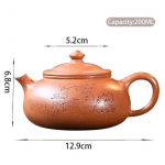 200 ml Yixing Purple Clay teekann Kuulus k&auml;sitsi valmistatud teekann Beauty Tea Infuser Hiina t&ouml;&ouml;tlemata maagi Zisha teekomplekt teen&otilde;ud