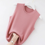 Suure suurusega naiste suvine valge, l&uuml;hike kootud varrukateta topp Camisole XXXXL roosa