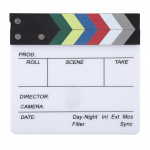 Filmi plaksutahvli režiss&ouml;&ouml;r Filmimine plaksutahvliga plakatlaua fotorekvisiit kaunistuseks 20x19,5 cm /
