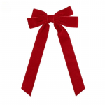 2Styles Velvet Bowknot Juukseklambrid Naistele Elegantne Sweet Topelt Kaared Pikad Tutid Juuksen&otilde;elad Korea aksessuaarid must