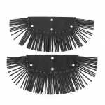 2 tk mootorratta p&otilde;randalaua narmastega PU nahast kate universaalne pedaalivarrastega must