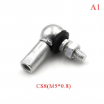 Kuulpea liigendi varda otsa laager M5 M6 M8 M10 t&auml;isnurk Cs8/Cs10/Cs13/Cs16 M5*0.8