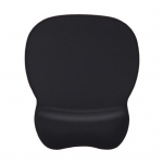 Ergonoomiline hiirematt randmetoega, libisemiskindel alus, valu leevendav, sile m&auml;nguhiirematt, randmepadi must