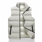 Men's Winter Football Training Vest - Cold-Proof, Cotton, Stand-Up Collar, Thickened for Warmth 3XL khaki