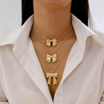 Lihtne 3D kikilips mitmekihiline keti ripats kaelakee naistele t&uuml;drukutele peoks pendelr&auml;ndeks magus stiil ehted