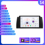 Hizpo BMW X5 E39 E53 1999-2006 M5 jaoks Autoraadio Multimeedia Video M&auml;ngija Navigatsioon GPS Android 13 Stereo WIFI FM AM RDS OBD2 SWC Carplay M&auml;ngija GPS S4 8Core 4G 32G