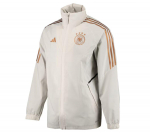 adidas Fussball DFB Deutschland Rain Jacket - Herren Regen Jacke Beige HL9338 ORIGINAL M beež