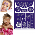 Pochoir de maquillage Grim'tout - Fleurs - Marque GRIM TOUT - Pour Enfant - Utilisation Int&eacute;rieur
