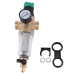 Veesurve Reduktor Messing G1 G1/2 &Uuml;hendus Manomeetriga 40 Mikronit Filtriga Veesurve