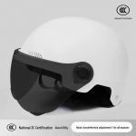 3C sertifitseeritud tuulekindel ja p&auml;ikesekaitsega elektriratta turvakiiver igaks hooajaks - meeste ja naiste purunemiskindel poolkiiver Tinted Long Sun Visor