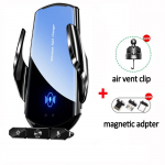 360&deg; P&ouml;&ouml;rlev Juhtmevaba Autolaadija Automaatne Magnetiline &Otilde;hutusavaga Telefoni Hoidik iPhone 16 15 14 13 12 Samsungi Kiirlaadimispunkt