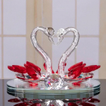 Kristallklaasist peened kaunistused Kodukaunistused Luik Pulmakaunistus Paberkujukesed Kingitused K&auml;sit&ouml;&ouml; Laud Kodukaunistus CHINA